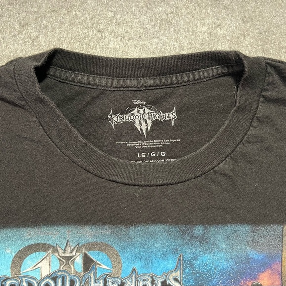 Kingdom Hearts III T-Shirt Men’s Large Black Disney x Square Enix Graphic Tee - Picture 3 of 5